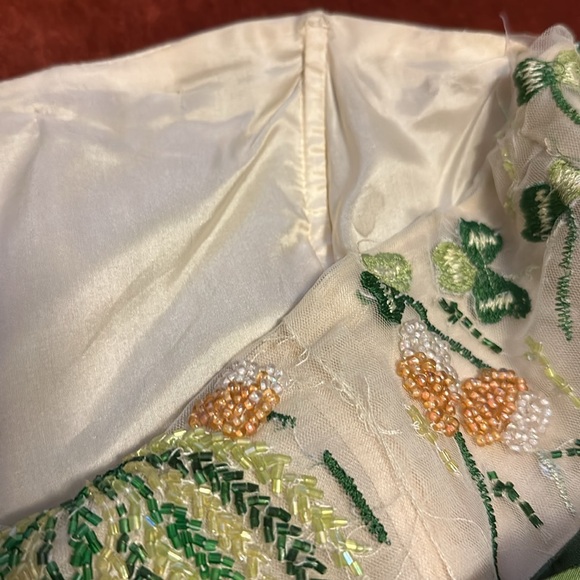 Strapless Beaded Top with Satin Banding - Picture 6 of 14